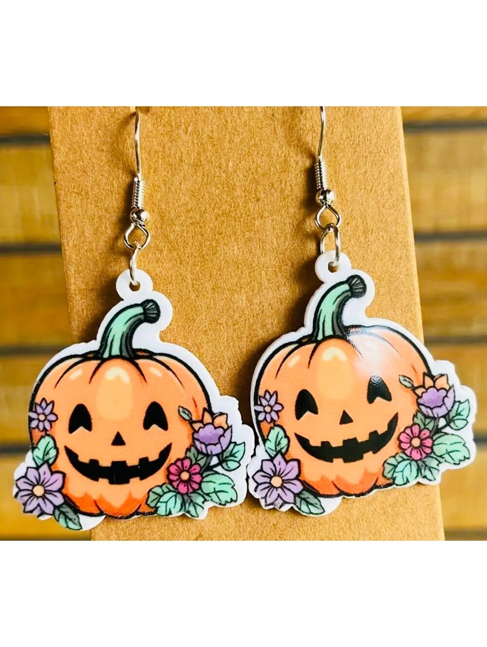 New - *Halloween* - Dangle Pumpkin Earrings